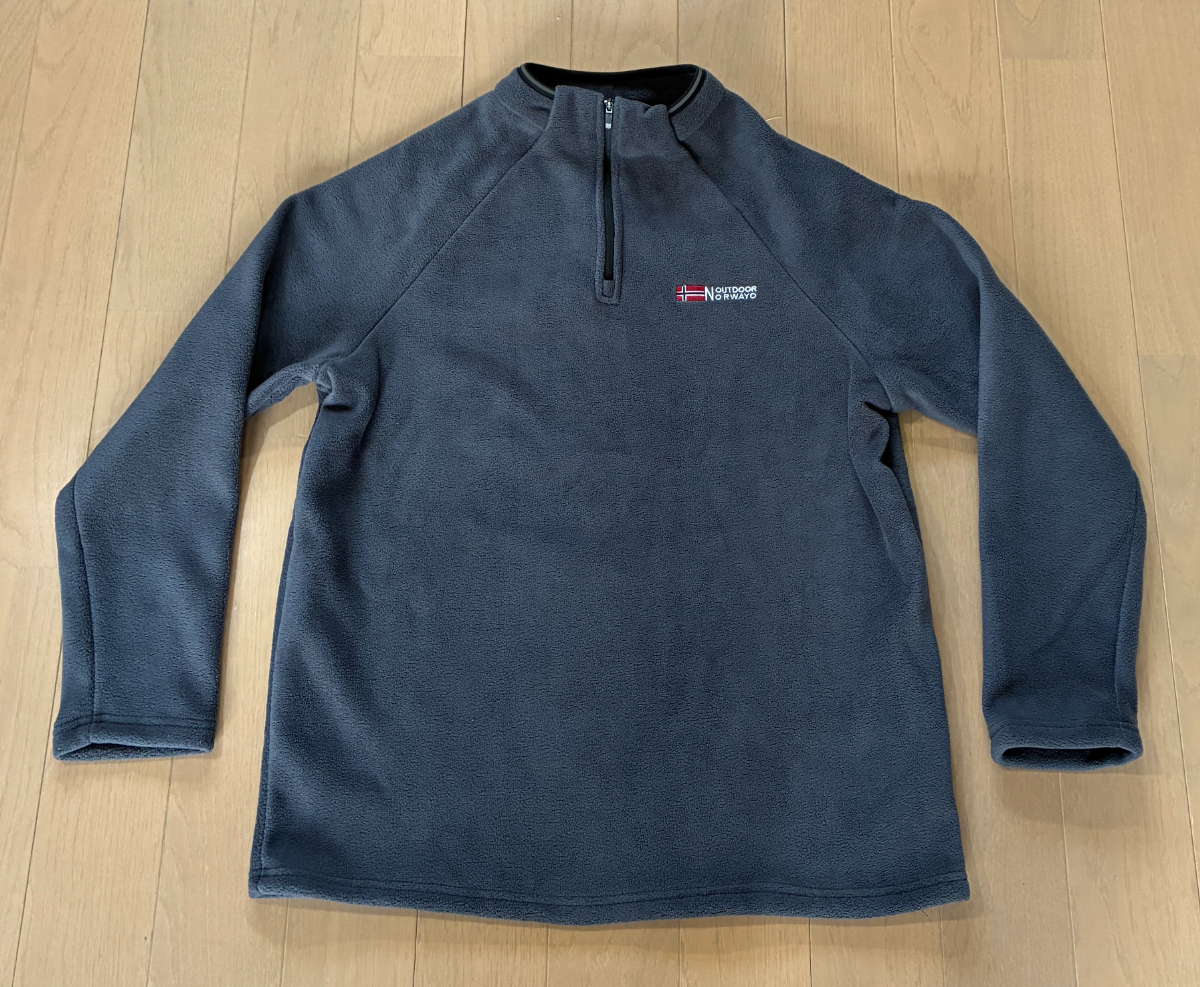 新品6325 ノルウェーアウトドア 首元ジッパーミドルレイヤー フリース素材 US/XL XXLサイズ相当拍卖