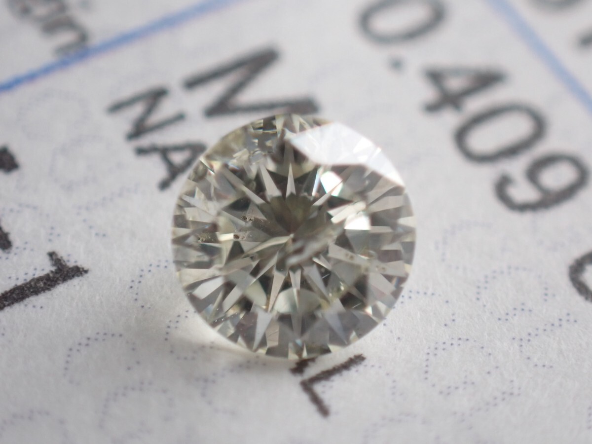 1円~!D0.409ct M I1 GOOD 天然ダイヤモンドルース 裸石 NATURAL DIAMOND sorting 中央宝石研究所ソーティング付き拍卖