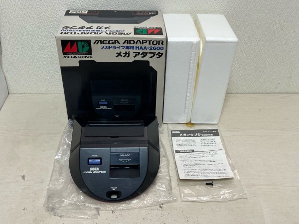 動作確認済 SEGA セガ MD メガドライブ メガアダプタ 本体 箱説明書ネジ付き拍卖