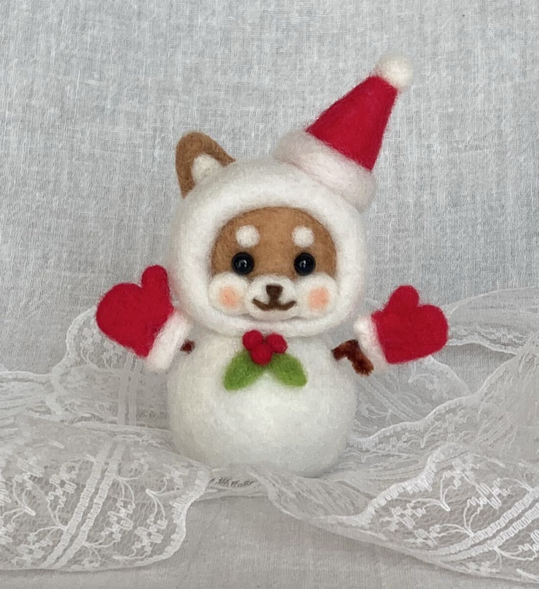 【メリクリ*柴犬】羊毛フェルト/ニードルフェルト/ハンドメイド/人形拍卖