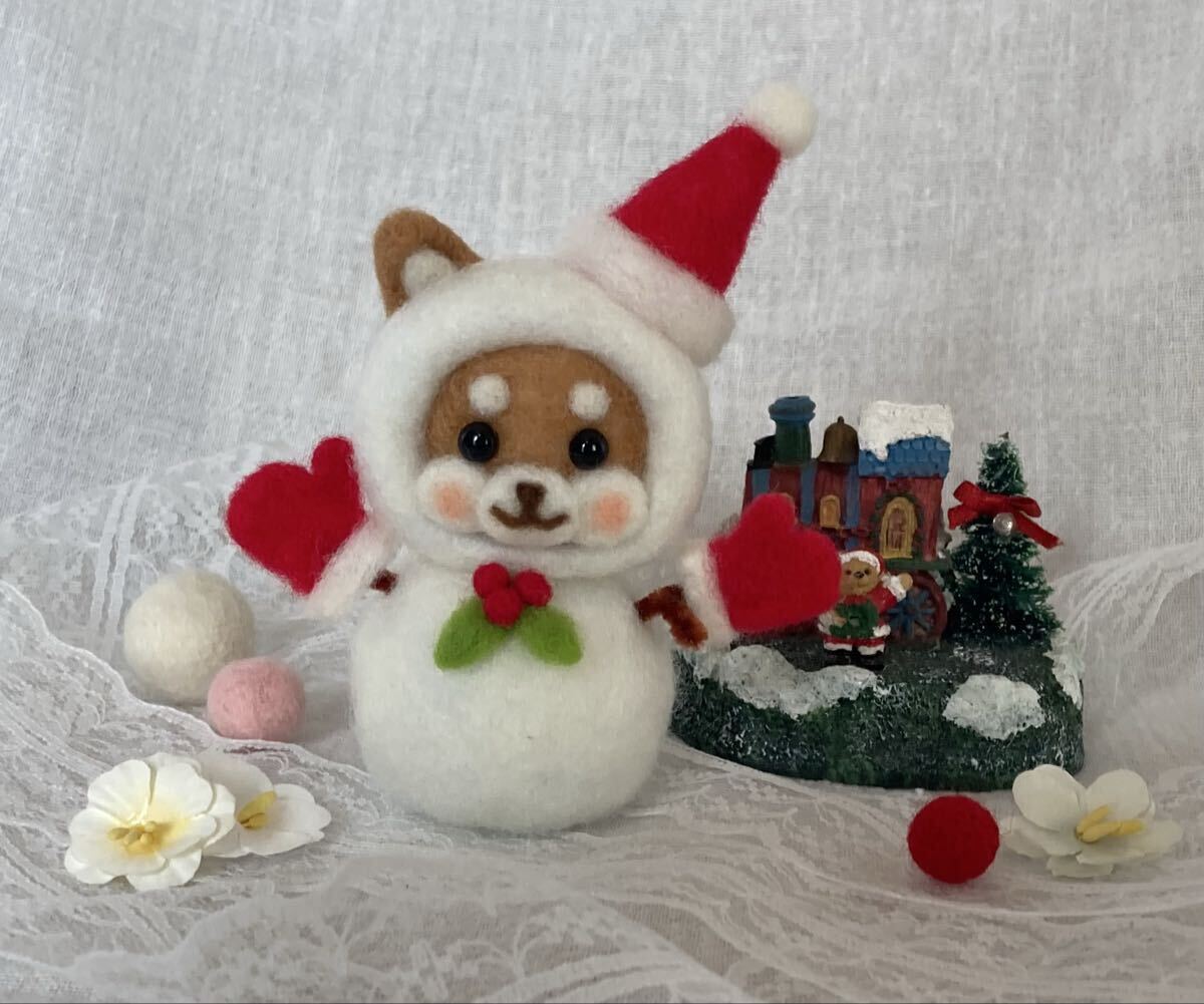 【メリクリ*柴犬】羊毛フェルト/ハンドメイド/人形拍卖