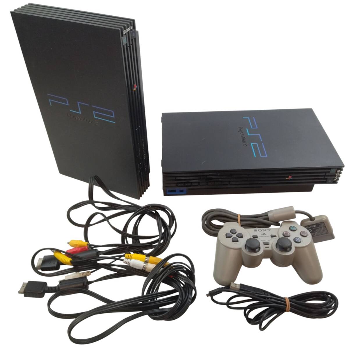 【11-079】★中古・現状品★2台まとめて SONY ソニー PlayStation2 SCPH-39000 RC・SCPH-15000 PS2 プレステ2 リモコン付 通電OK拍卖