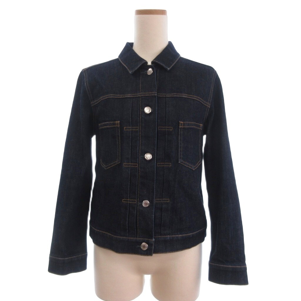マッキントッシュフィロソフィー MACKINTOSH PHILOSOPHY DENIM 美品 Gジャン デニムジャケット 長袖 インディゴ 38 濃青拍卖