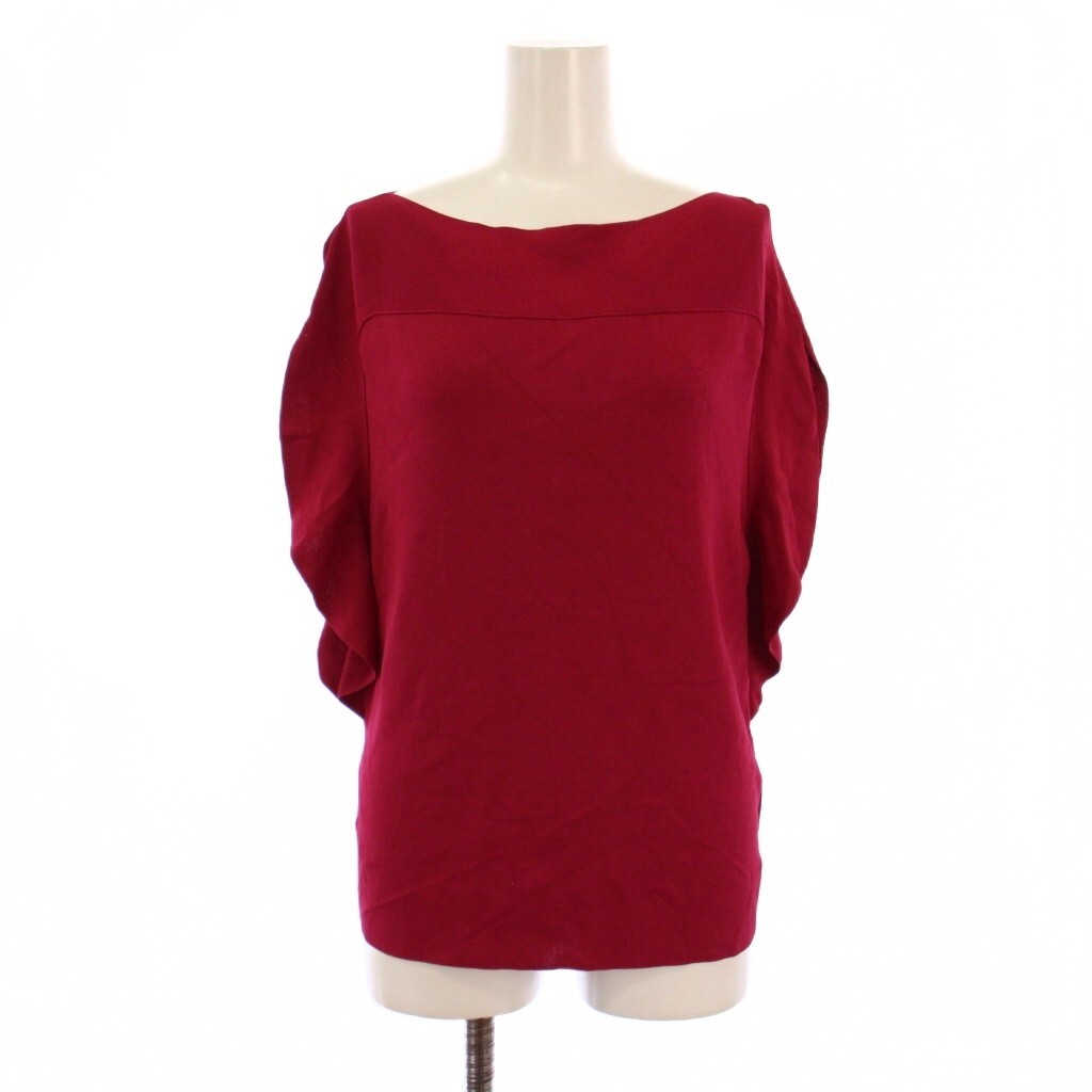 エポカ EPOCA ドライストレッチ ニットプルオーバー カットソー 半袖 40 ピンク M5N27620 /BM レディース拍卖