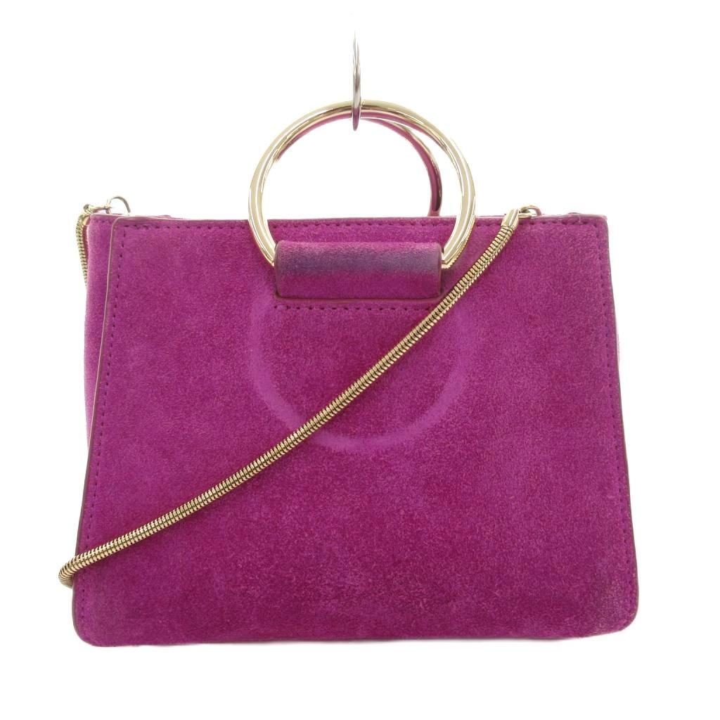 フレイアイディー FRAY I.D ハンドバッグ スプリットスエードミニショルダー チェーン 斜め掛け 2WAY 紫 パープル FWGB172408 /GV ■GY43拍卖