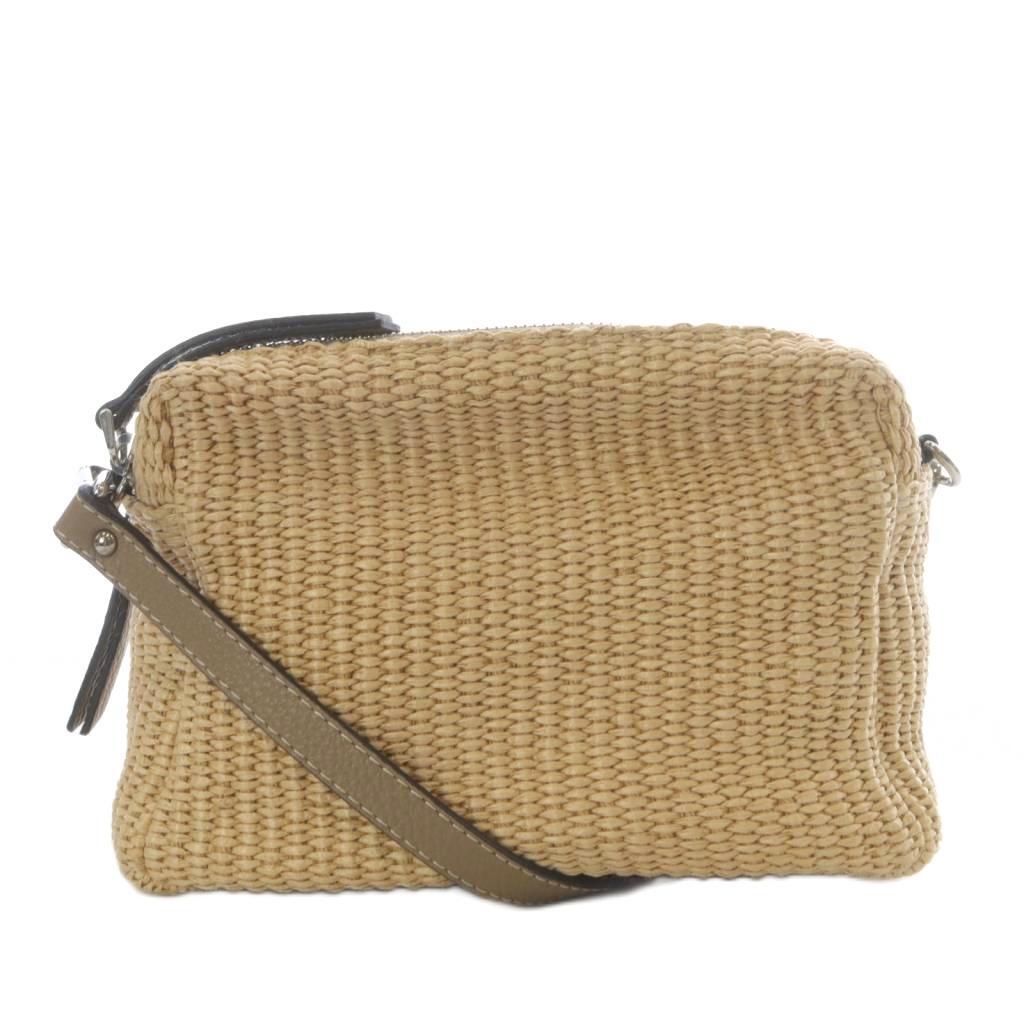 バーニーズニューヨーク BARNEYS NEW YORK ショルダーバッグ ワンショルダー 斜め掛け ラフィア ミニスクエア ベージュ /YO10 レディース拍卖