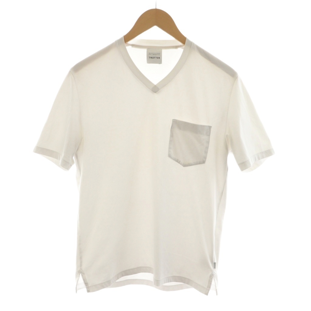 マッキントッシュフィロソフィー MACKINTOSH PHILOSOPHY TROTTER Tシャツ カットソー 半袖 Vネック 38 白 ホワイト H1P33-715-01 /RR拍卖
