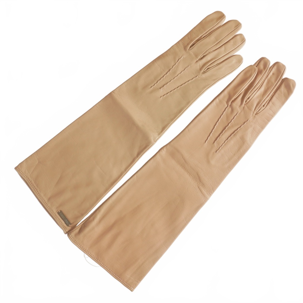 ディースクエアード DSQUARED2 23AW ナッパレザー ロンググローブ 手袋 7 ROSA ピンク S83GL0031 国内正規 レディース拍卖