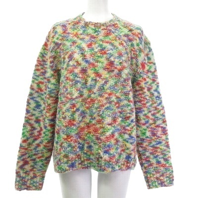 アーペーセー A.P.C. × JW Anderson ジェイダブリューアンダーソン 美品 モヘヤ混 ニット セーター マルチカラー S拍卖