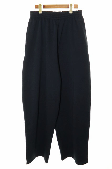 バレンシアガ BALENCIAGA 25SS GARDEROBE BAGGY SWEATPANT BLACK XXS 813327 TRVV9 ガードローブ バギー スウェットパンツ ワイド オーバー拍卖