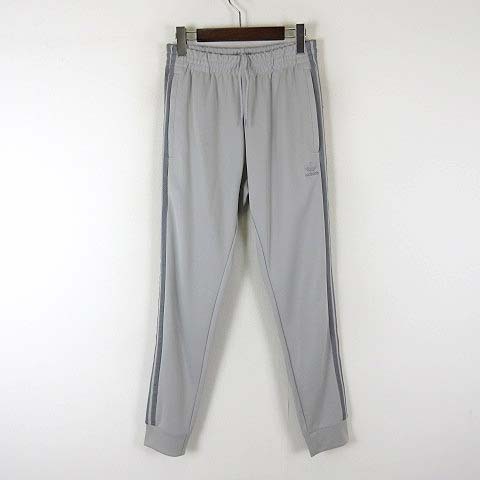 アディダス adidas パンツ ジョガーパンツ スウエットパンツ スリーライン ロゴ 刺繍 S ライトグレー 国内正規品 スポーツウエア拍卖