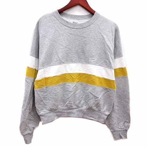 リー LEE トレーナー スウェット 長袖 M グレー /YK レディース拍卖