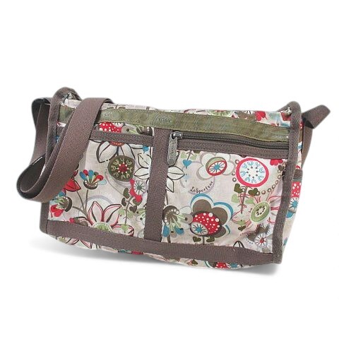 レスポートサック LesportSAC ショルダーバッグ クロスボディ 斜めがけ フラワープリント ベージュ系 レディース拍卖