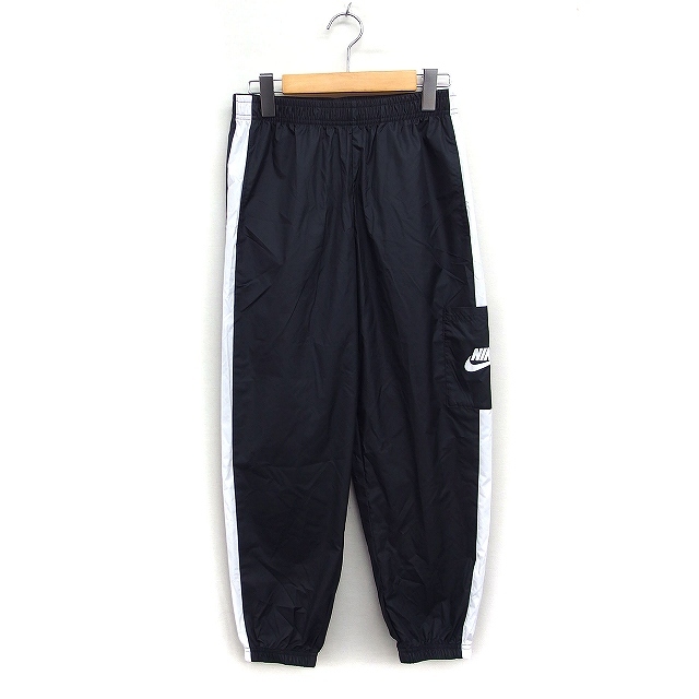 ナイキ NIKE 国内正規品 ウインドブレーカー パンツ 配色 ロゴ M ブラック 黒 /FT49 レディース拍卖