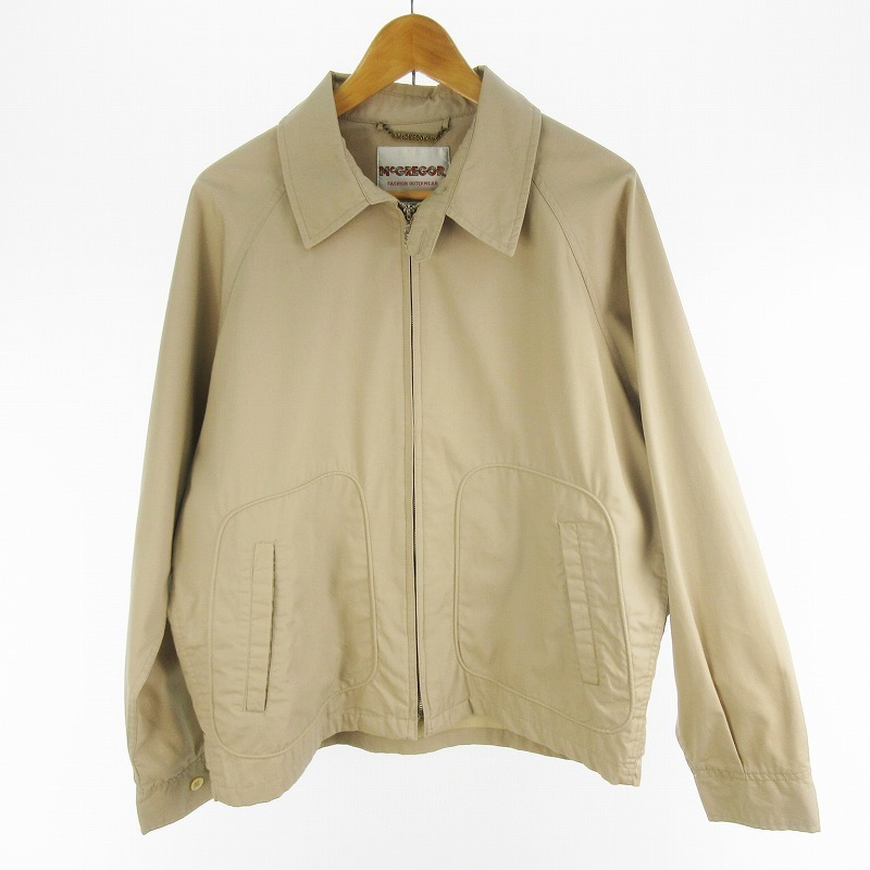 マックレガー マクレガー McGREGOR 90’S スイングトップ ハリントンジャケット ジップアップ コットン L ベージュ ヴィンテージ オールド拍卖
