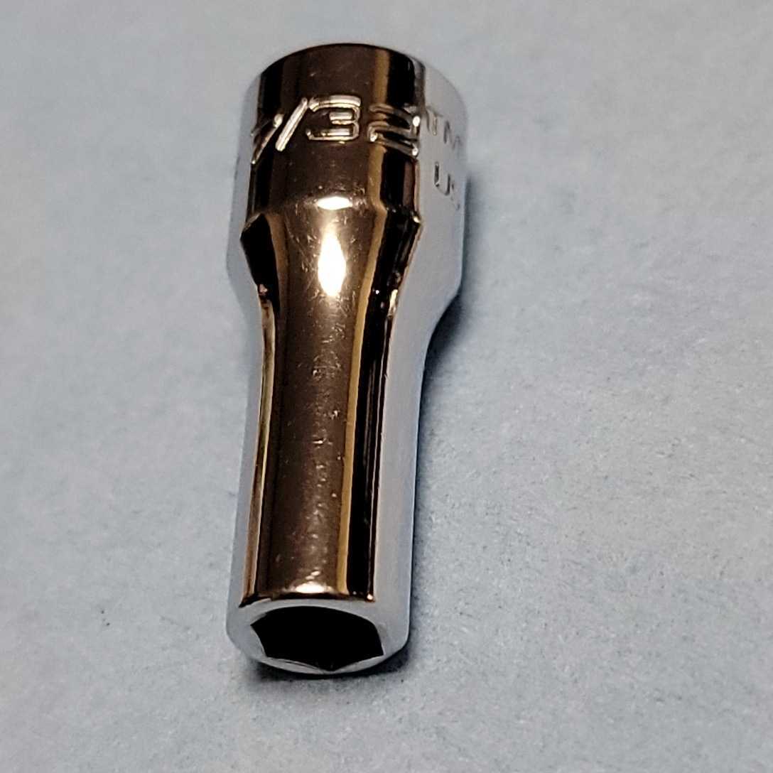 1/4 セミディープ インチ 7/32 スナップオン TMS7 (6角) 中古品 超美品 保管品 SNAPON SNAP-ON ソケット インチサイズ 送料無料拍卖
