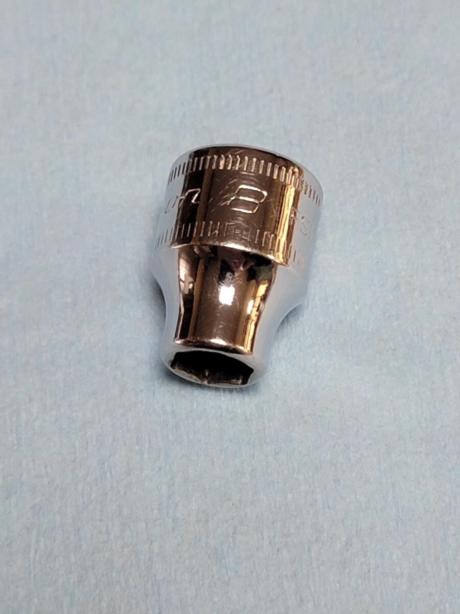8mm 3/8 シャロー スナップオン FSM81 (6角) 中古品 美品 保管品 SNAPON SNAP-ON シャローソケット ソケット 送料無料拍卖