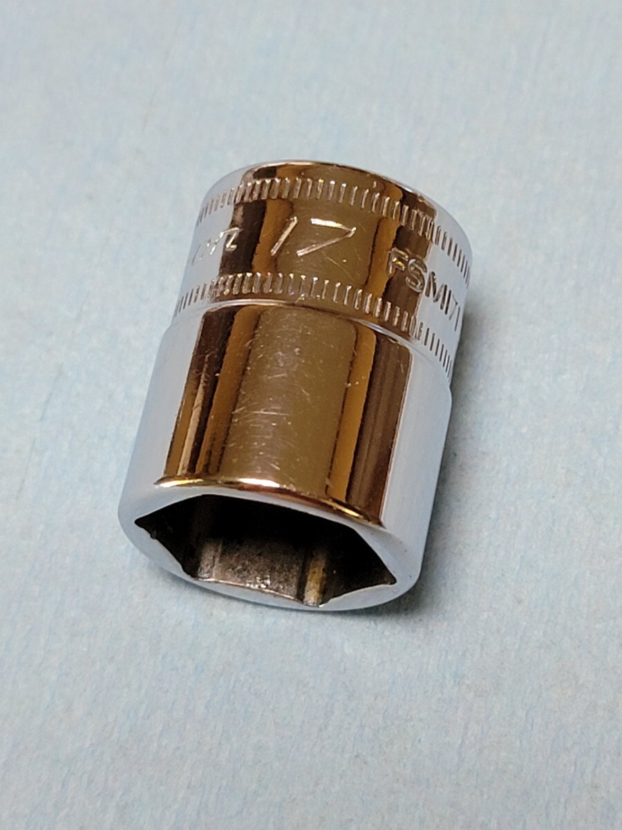 17mm 3/8 シャロー スナップオン FSM171 (6角) 中古品 美品 保管品 SNAPON SNAP-ON シャローソケット ソケット 送料無料拍卖
