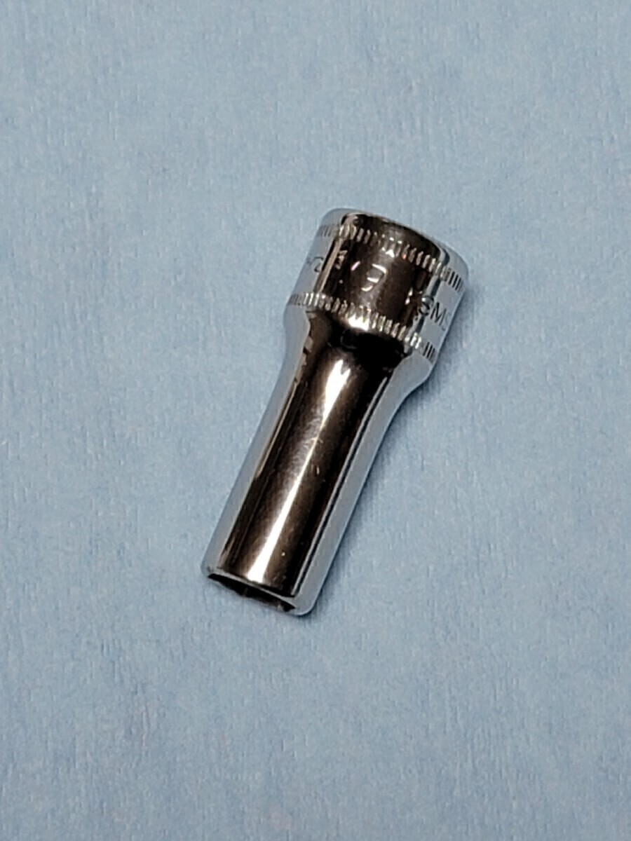 9mm 3/8 セミディープ スナップオン FSMS9 (6角) 中古品 美品 保管品 SNAPON SNAP-ON セミディープソケット 送料無料 USA拍卖