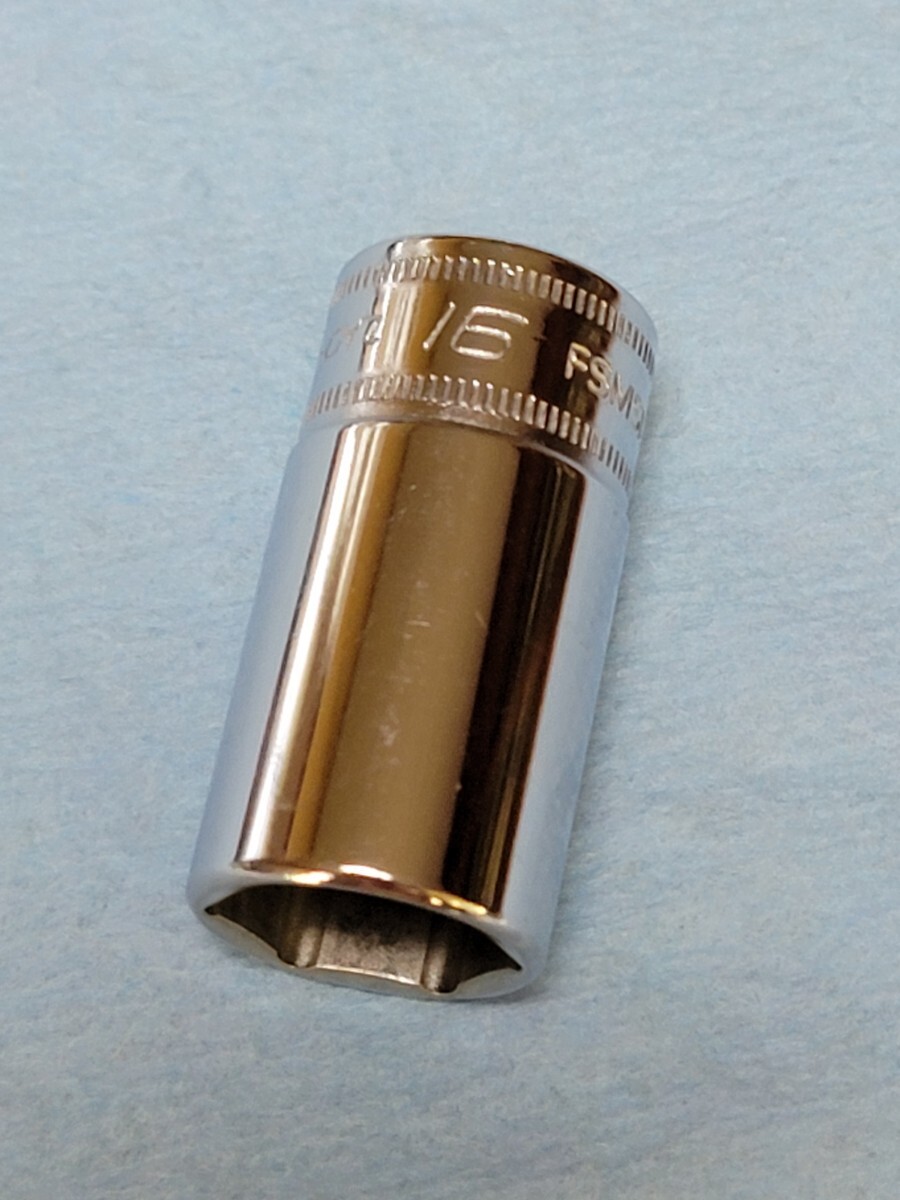 未使用 16mm 3/8 セミディープ スナップオン FSMS16 (6角) 未使用品 新品 保管品 SNAPON SNAP-ON セミディープソケット 送料無料 USA拍卖
