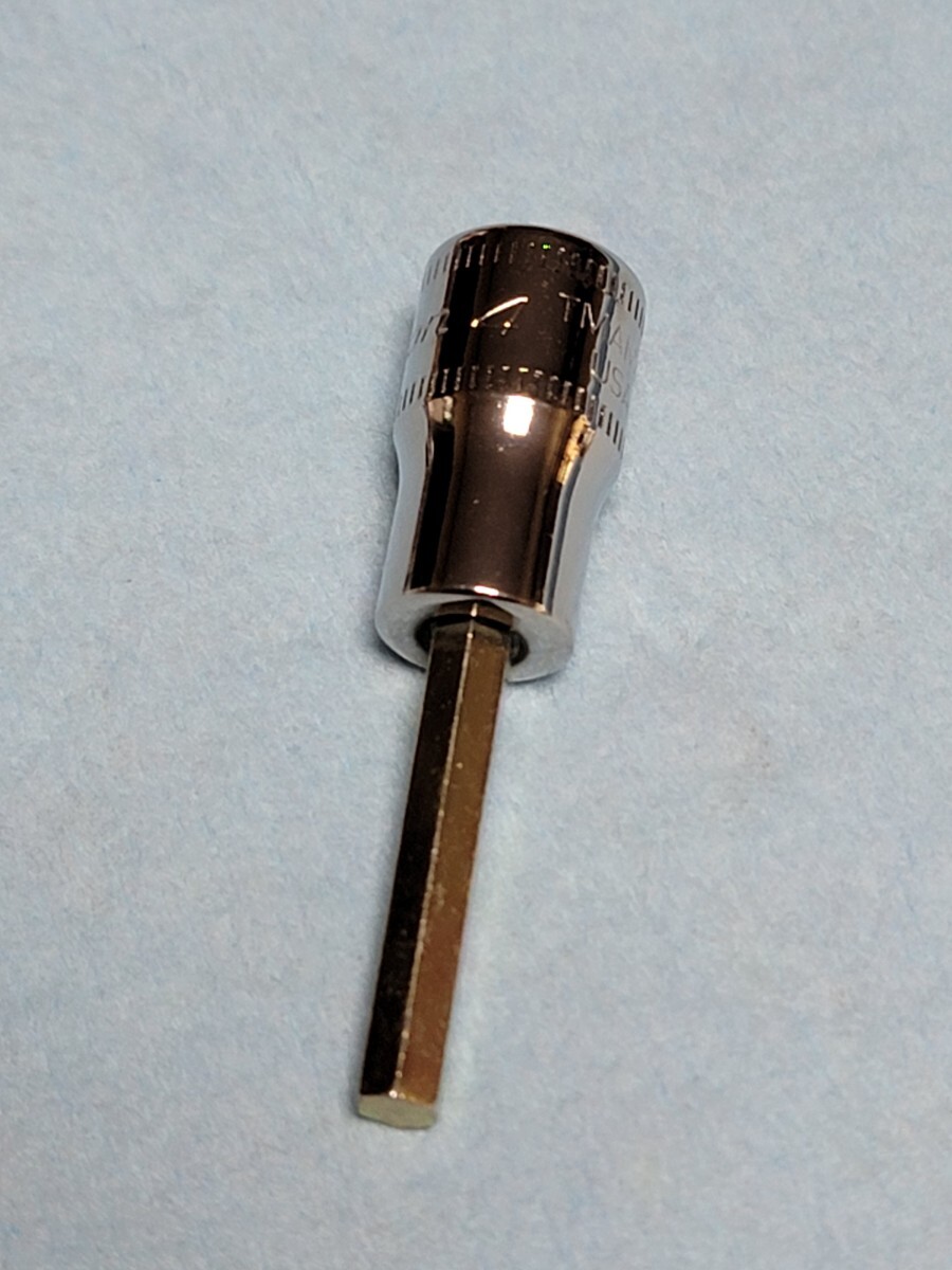 未使用 4mm TMAM4E スナップオン 1/4 ヘックス ソケット 未使用品 新品 保管品 SNAPON SNAP-ON 送料無料 ヘックスソケット拍卖