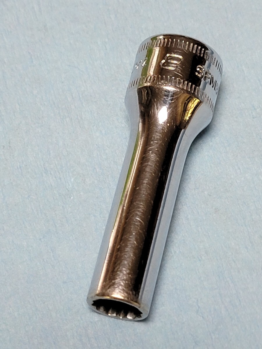 8mm 3/8 ディープ スナップオン SFM8 (12角) 中古品 美品 保管品 SNAPON SNAP-ON ディープソケット ソケット 送料無料 Snap-on 拍卖