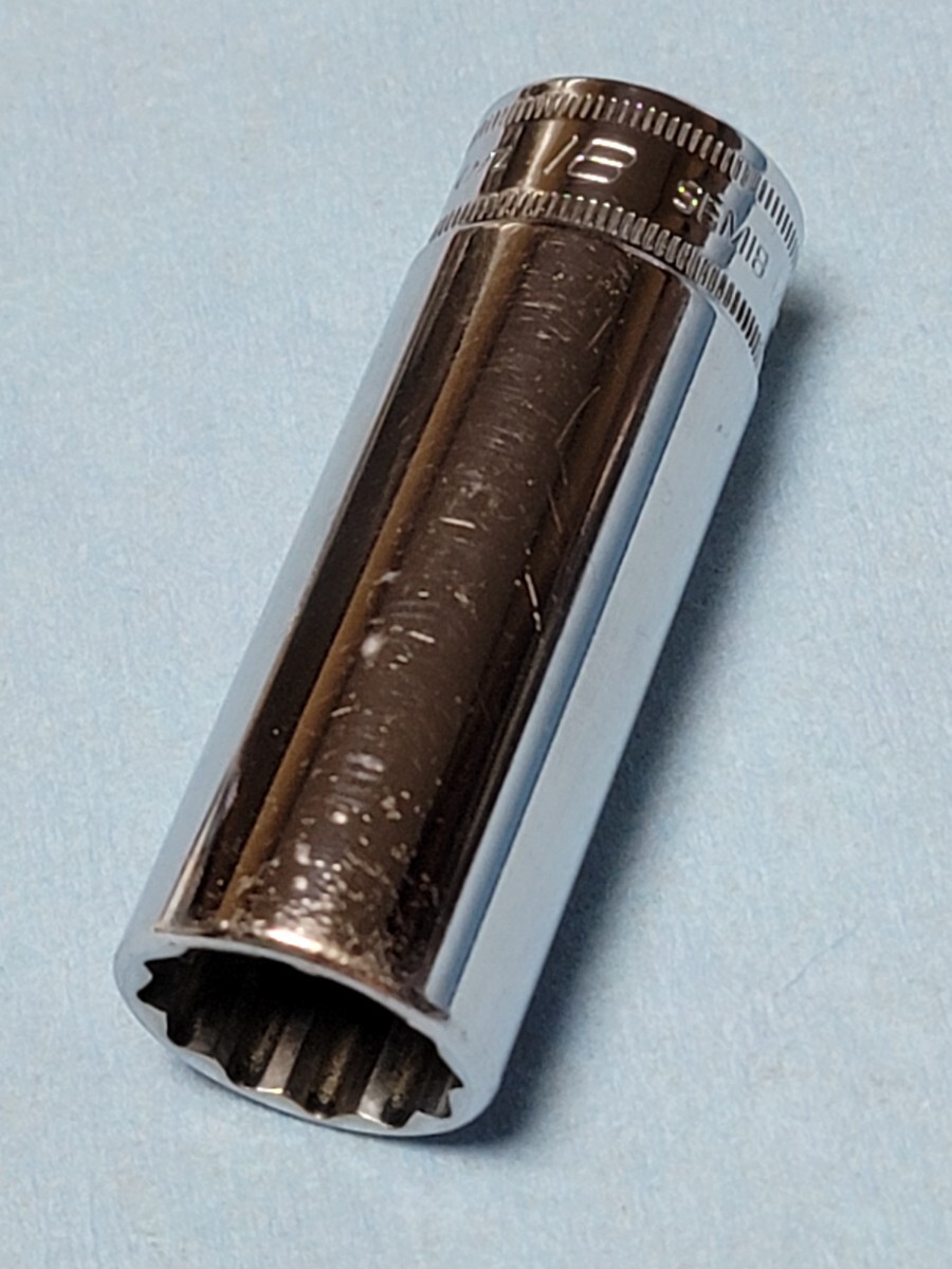 18mm 3/8 ディープ スナップオン SFM18 (12角) 中古品 保管品 SNAPON SNAP-ON ディープソケット ソケット 送料無料 Snap-on 拍卖