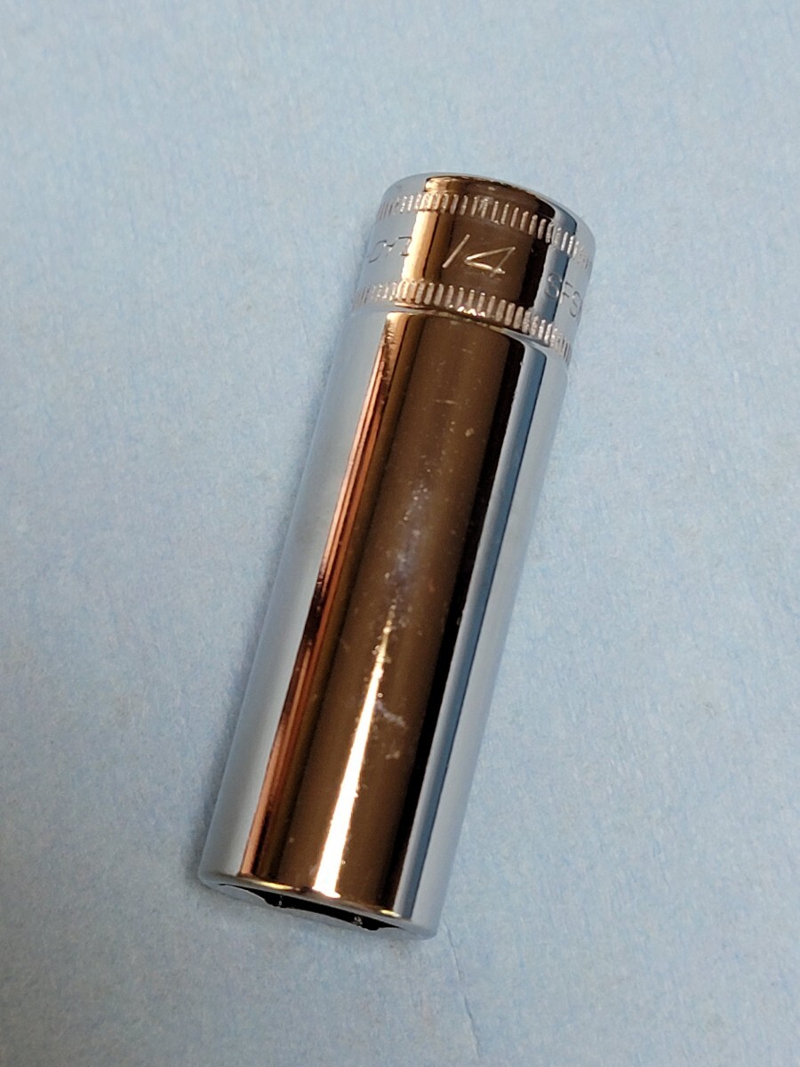 14mm 3/8 ディープ スナップオン SFSM14 (6角) 中古品 超超美品 保管品 SNAPON SNAP-ON ディープソケット 送料無料 ソケット拍卖