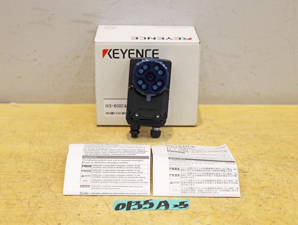 0135A25 未使用 KEYENCE キーエンス 画像センサ IV3-600CA アンプ内蔵モデル 広視野タイプ AI搭載 IV3シリーズ拍卖
