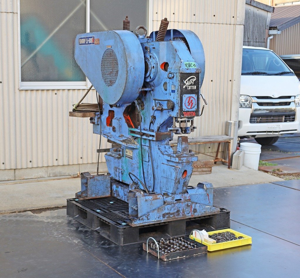 1138C25 直接引取限定 TAKEDA タケダ機械 シャープカッター S-505N ポンチ多数あり ポンチング 加工拍卖