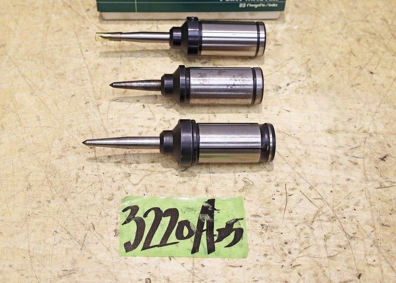 3220A25 センター? メーカー型番不明 まとめて3本セット 詳細不明 旋盤 切削 加工拍卖