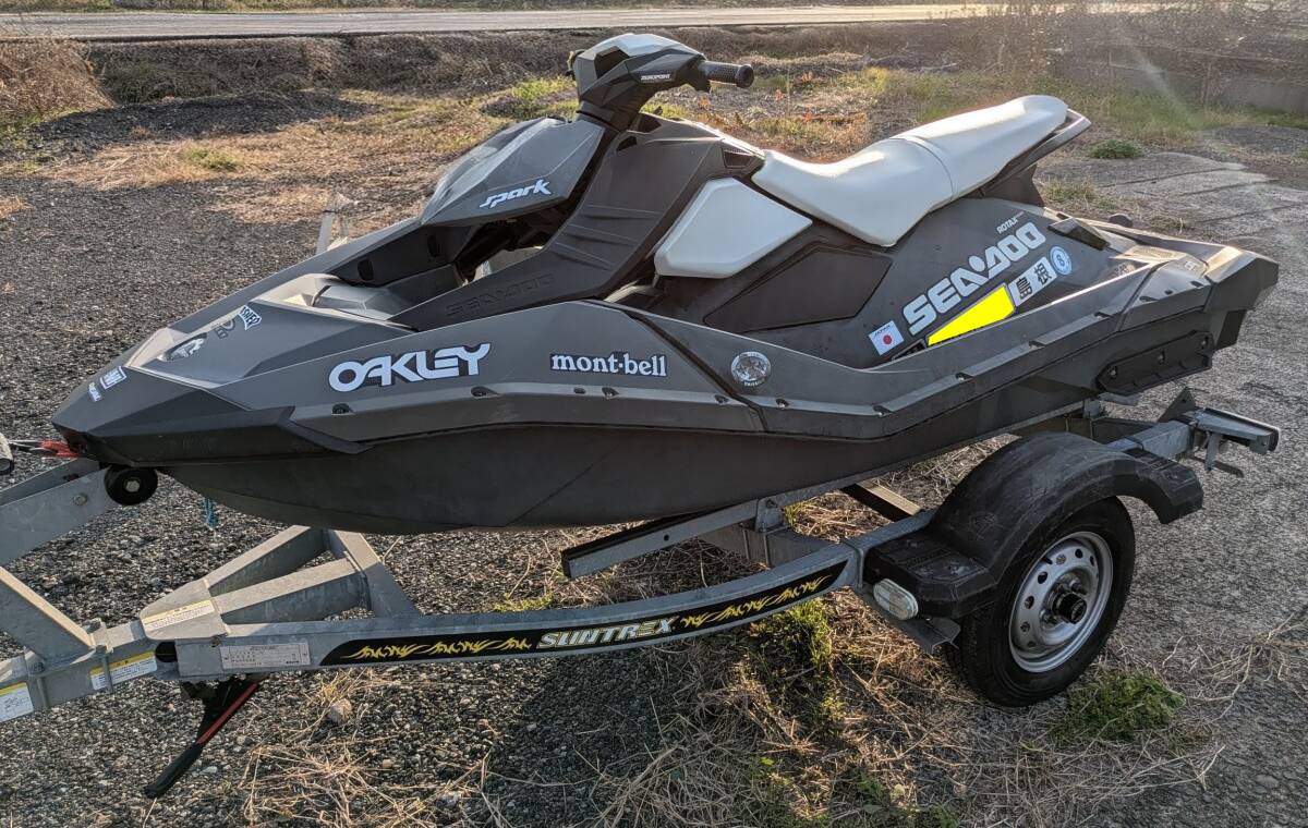 SEADOO SPARK シードゥースパーク 3up 2014年モデル サントレックス 軽ナンバートレーラーセット拍卖