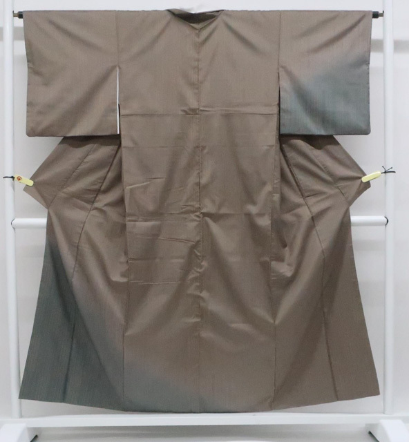 《古美術京松》付下げ 紬地 正絹 着物 身丈約154cm 裄丈約64cm r7z11-698拍卖