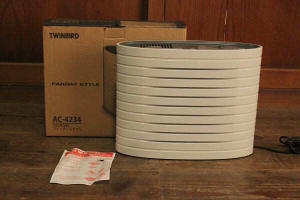 【格安中古】★美品 電化製品『ツインバード 小型空気清浄機 AC-FT4234』動作確認済み★検:(初だし/当時物)71001F拍卖