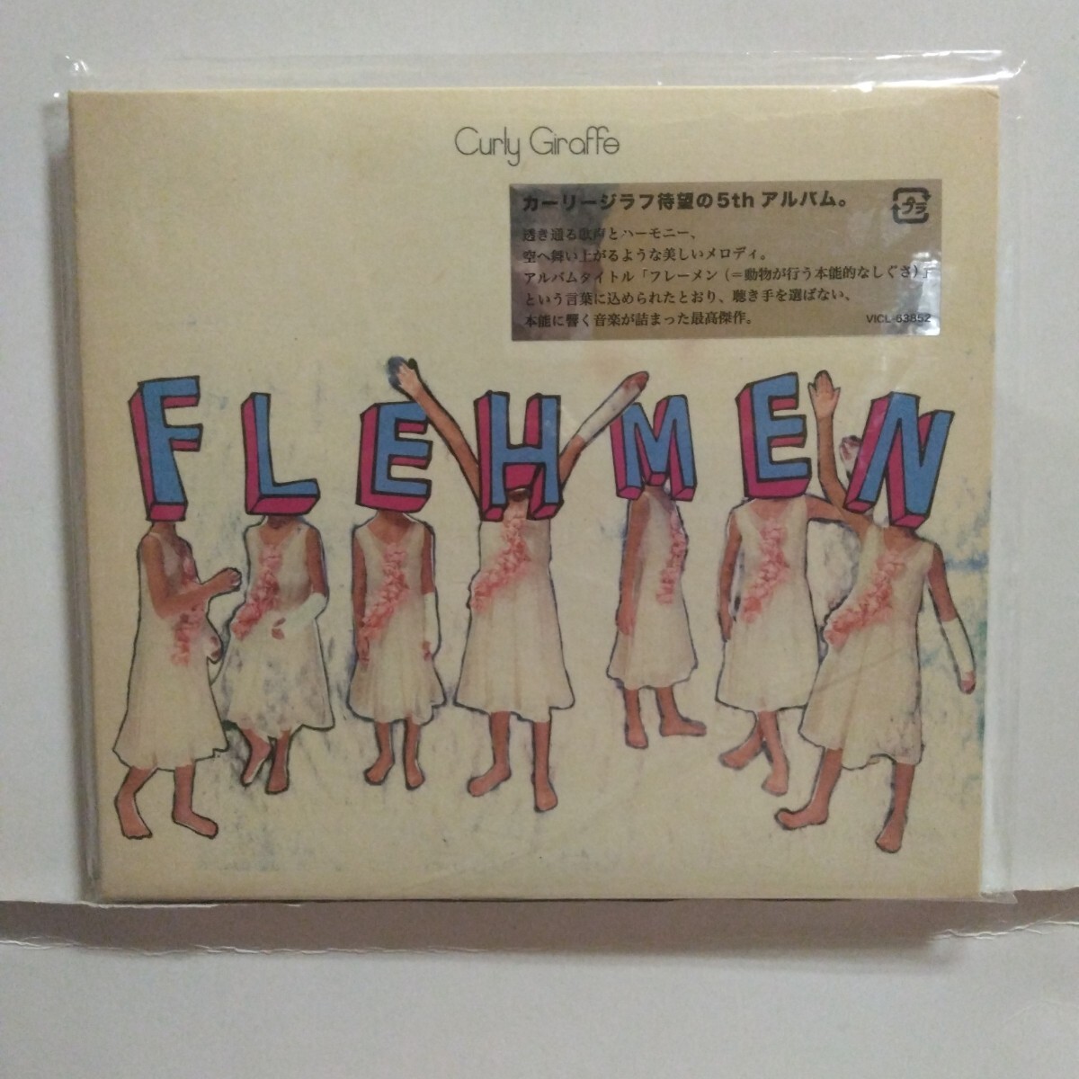 Curly Giraffe/FLEHMEN VICL-63852 デジパック仕様 ジャケットにシール貼付済 ex.GREAT3 カーリージラフ/フレーメン 5th アルバム拍卖