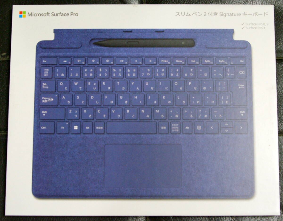 マイクロソフト 8X7-00115 Surface Pro Signature キーボード スリムペン2付 サファイア 新品同様#41 送料無料拍卖