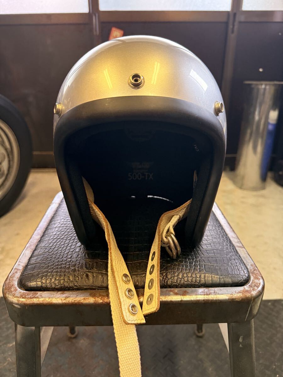 TT&CO ヘルメット 500TX S/M オプションストラップ シルバー拍卖