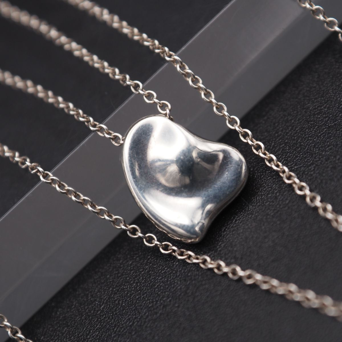 Y961 1円 ティファニー エルサ ペレッティ 925刻印 フルハート シルバー ペンダント ネックレス Tiffany&Co拍卖