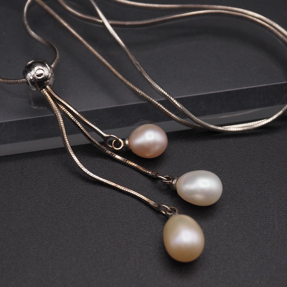 H770 淡水真珠 パール 925刻印 ペンダント ネックレス デザイン シルバー 6月誕生石拍卖