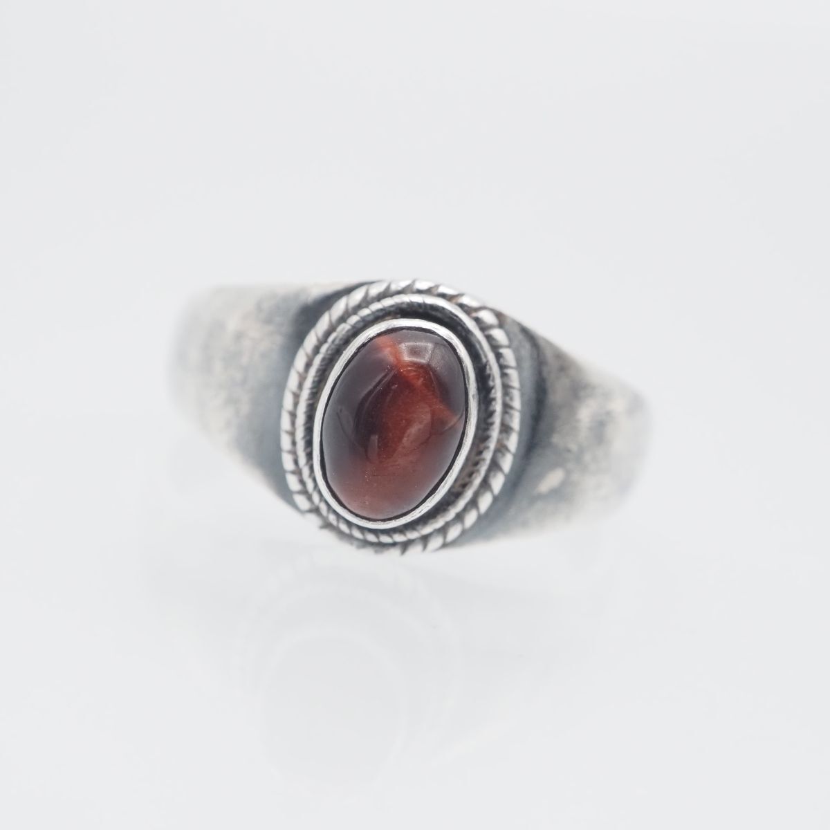 H710 カラーストーン リング デザイン シルバー 指輪 ヴィンテージ 13号拍卖