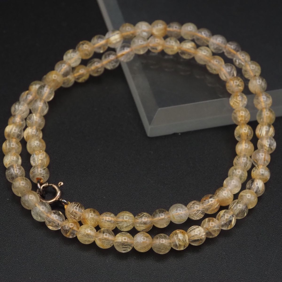 H270 ルチルクォーツ 925刻印 ネックレス デザイン シルバー拍卖