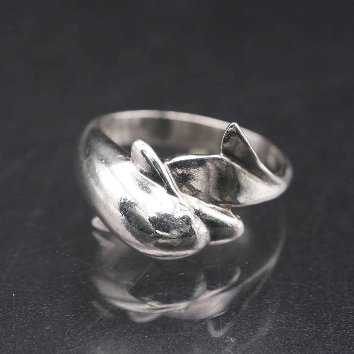 H782 KENZO ケンゾー 925S刻印 リング イルカ ドルフィン デザイン シルバー 指輪 13号拍卖