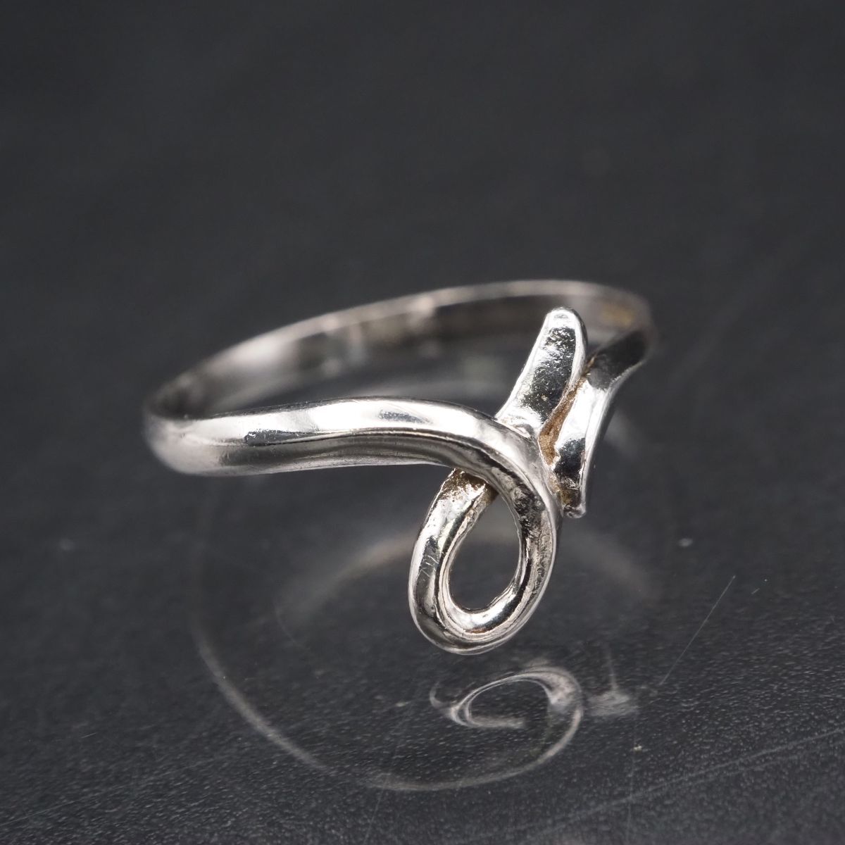 H653 ヴィンテージ SILVER刻印 リング デザイン シルバー 指輪 13号拍卖
