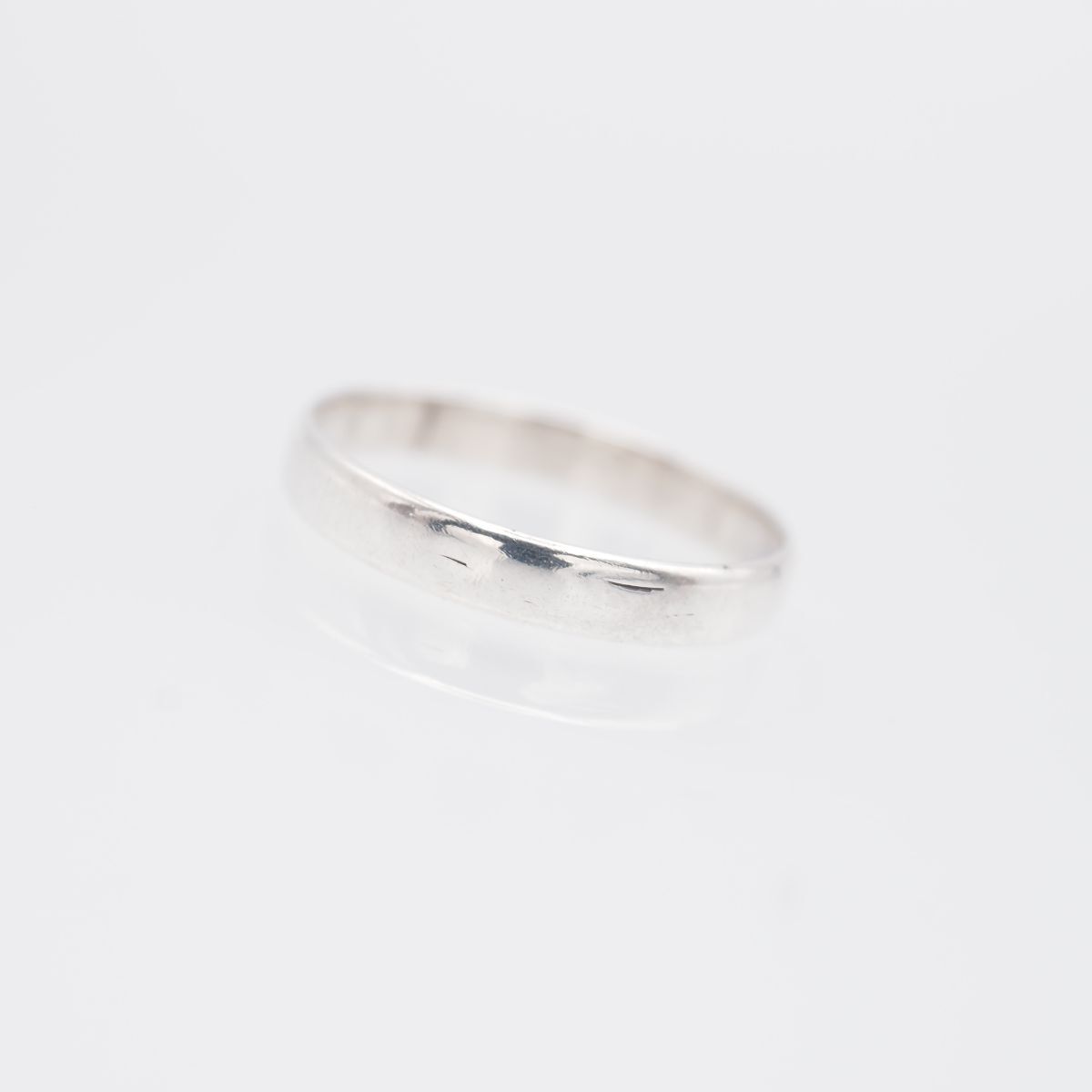J073 ヴィンテージ SILVER刻印 リング シンプル デザイン シルバー 指輪 10号拍卖