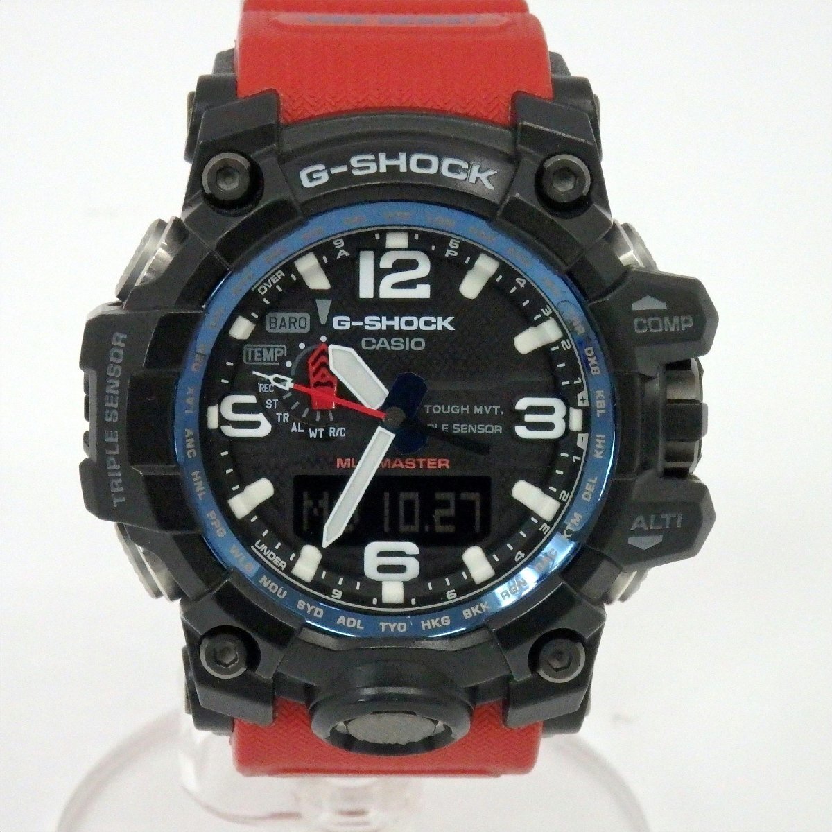 【一般中古】CASIO カシオ/G-SHOCK マッドマスター 電波ソーラー/GWG-1000RD/77拍卖