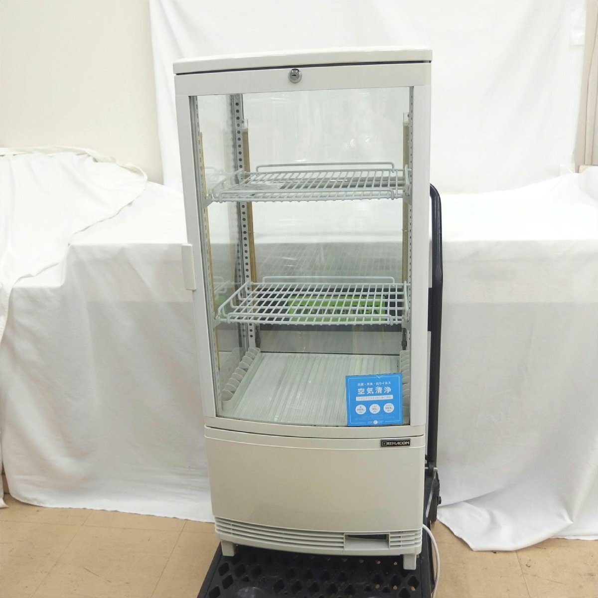 【ジャンク】REMACOM レマコム/店頭引取限定 4面ガラス冷蔵ショーケース/RCS-4G84SL/82拍卖