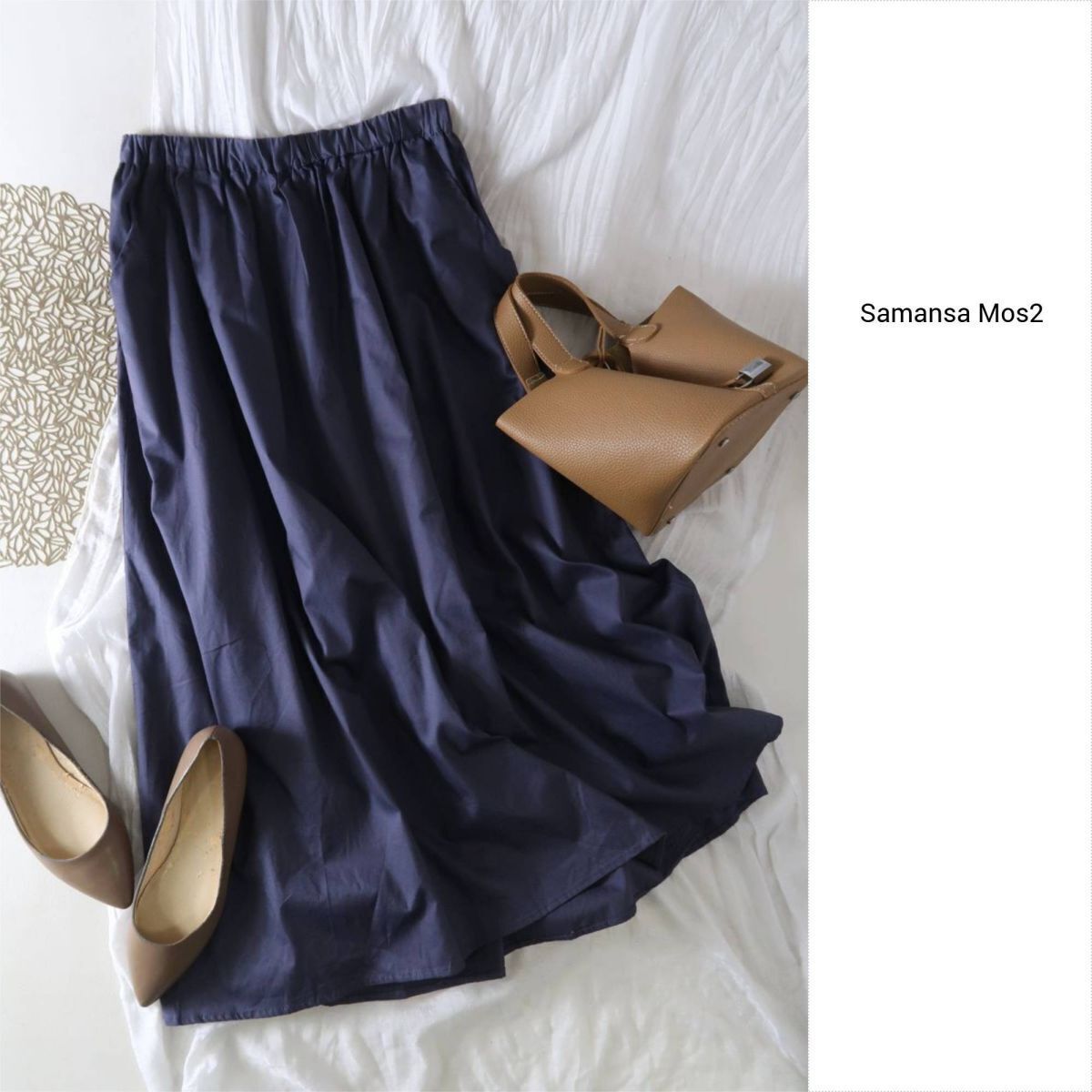 超美品☆サマンサ モスモス SM2☆洗える ギャザースカート Fサイズ☆M-B 5613拍卖