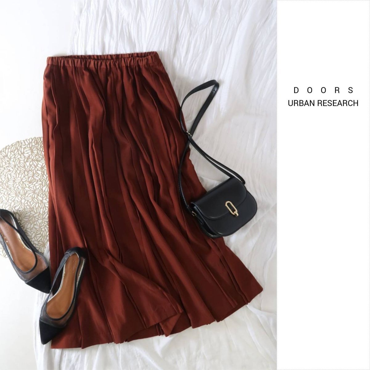 ドアーズ DOORS/アーバンリサーチ☆プリーツスカート☆A-O 5922拍卖