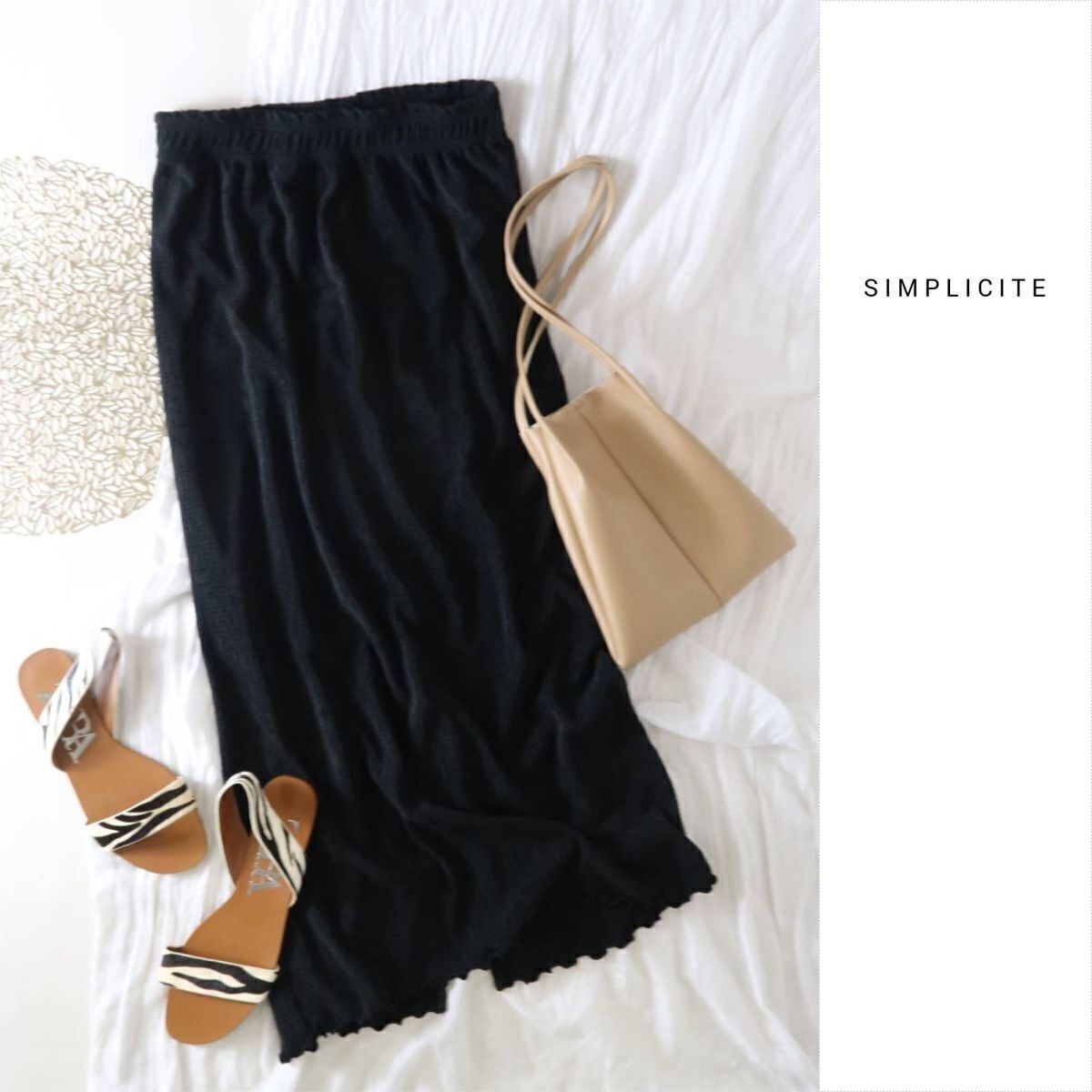イエナ/シンプリシテェ SIMPLICITE☆洗える ウエストゴム マイクロプリーツタイトスカート☆M-B 4839拍卖