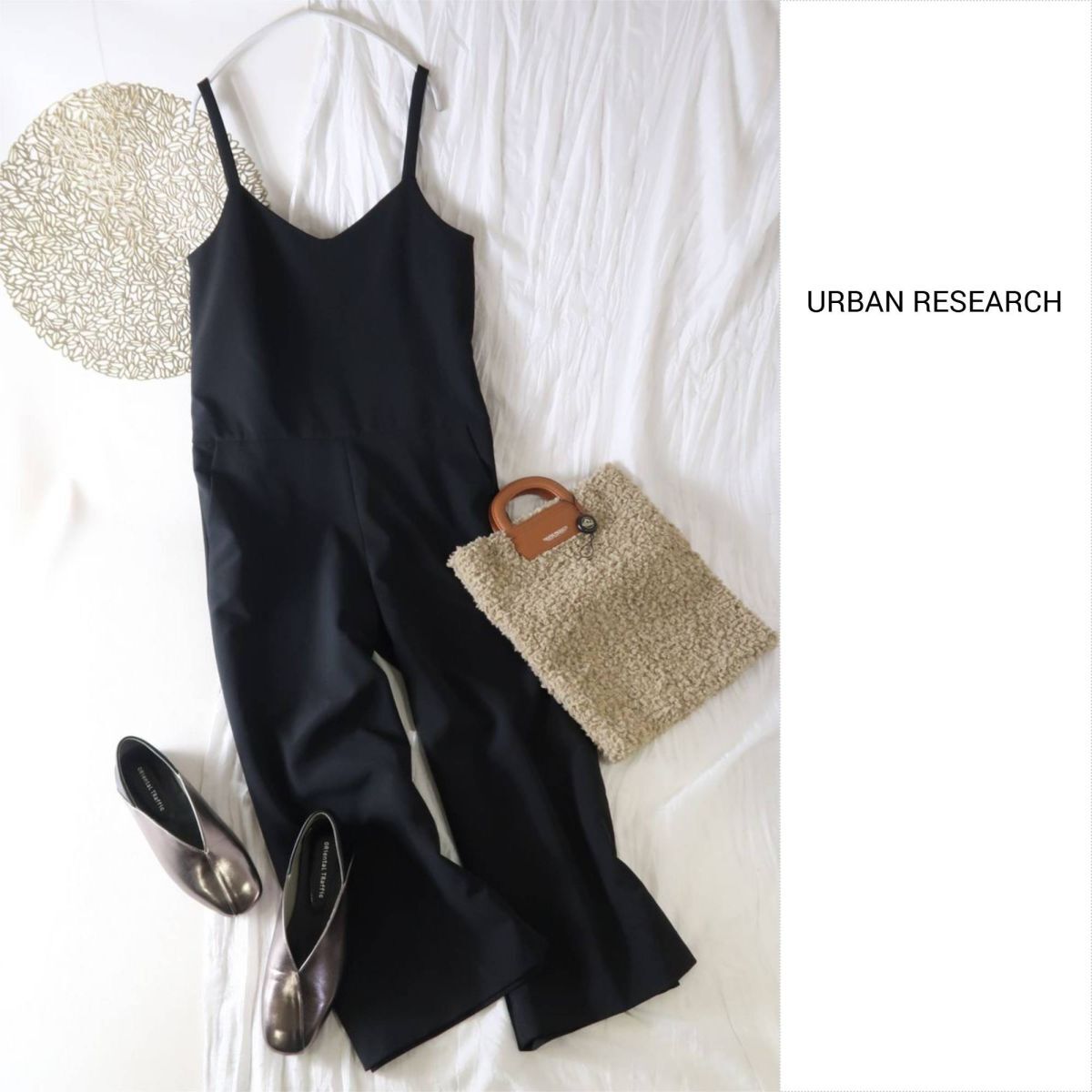 1.3万☆アーバンリサーチ URBAN RESEARCH☆キャミオールインワン Fサイズ☆R-O 6331拍卖